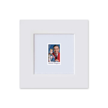 Mister Rogers Matted Stamp