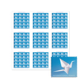 International Peace Press Sheets without Die Cuts
