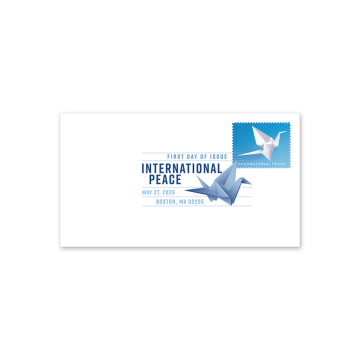 International Peace Digital Color Postmark