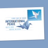 International Peace Digital Color Postmark