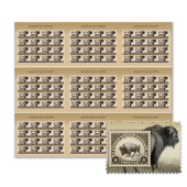 American Bison Press Sheet without Die-Cuts image