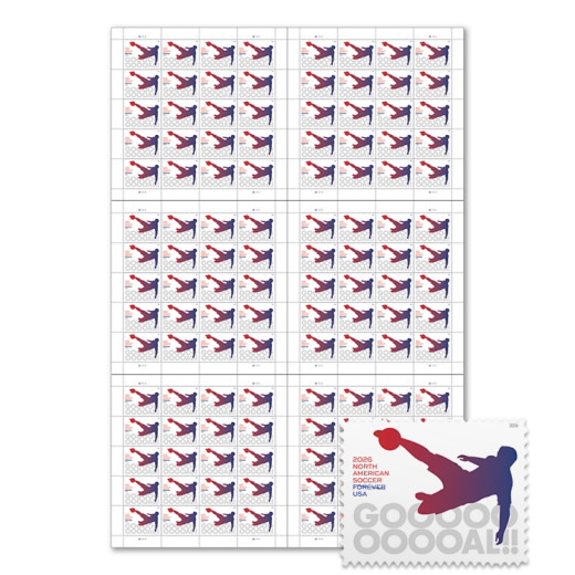 North American Soccer Press Sheet with Die-Cuts