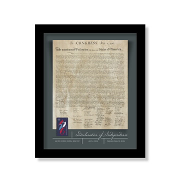 Declaration of Independence Framed Stamp