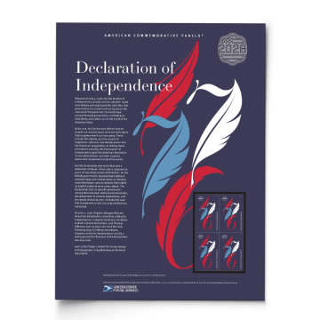 Declaration of Independence American Commemorative Panel®