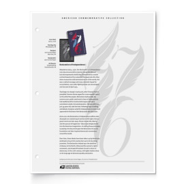 Declaration of Independence American Commemorative Collection Page