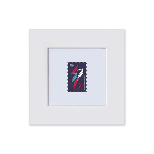 Declaration of Independence Matted Stamp