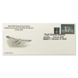 Tundra Swans 2023-2024 Snowy Owl Cachet