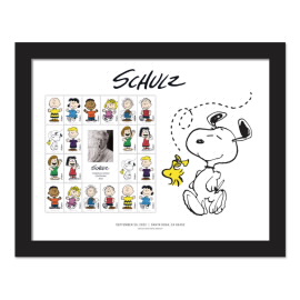 Charles M. Schulz Framed Stamps