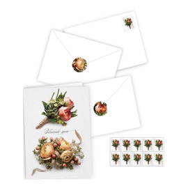 Celebration Boutonniere Thank You Notecards