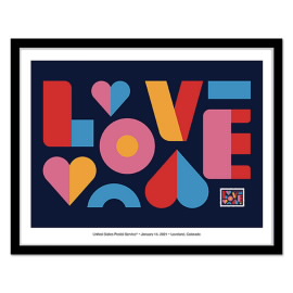 Love Framed Stamp