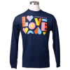 Love 2021 Navy Blue Long-Sleeve Shirt