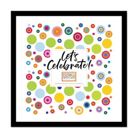 Let's Celebrate! Framed Stamp Art
