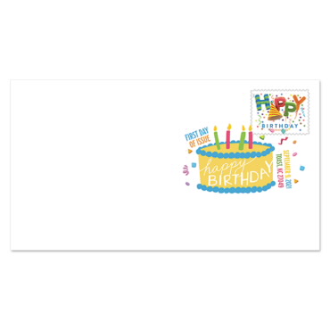 Happy Birthday Digital Color Postmark