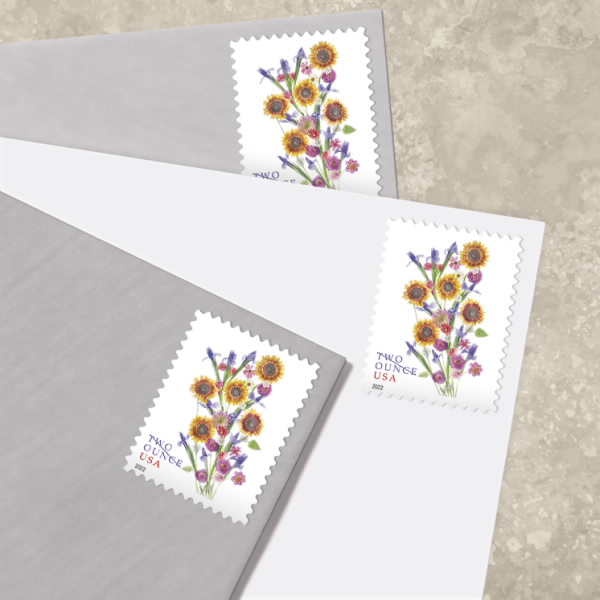 Sunflower Bouquet Stamp