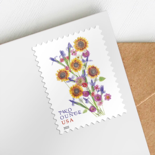 Sunflower Bouquet Stamp