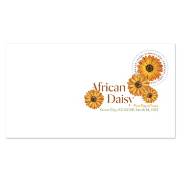 Global: African Daisy Digital Color Postmark