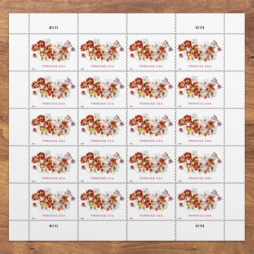 Tulip Blossoms Forever Postage Stamps Book of 20 Self-Stick Stamp for USPS  First Class Envelopes (20 Stamps)