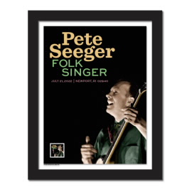 Pete Seeger Framed Stamp