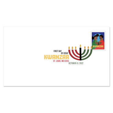 Kwanzaa Digital Color Postmark