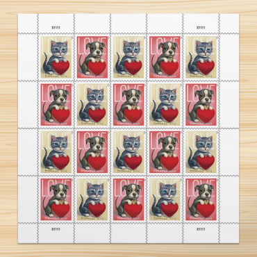 Love Is in the Mail - U.S. Postal Service Releases Made of Hearts Stamp -  Newsroom 