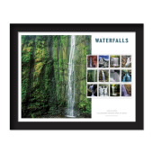 Waterfalls Framed Stamp (Waimoku Falls, Hawaii) image