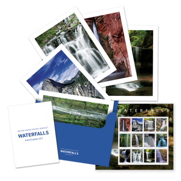 Waterfalls Oversized Postcards Set
