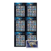 Protect Sea Turtles Press Sheet without Die-Cuts image