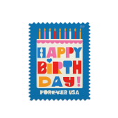 Happy Birthday Stamps image