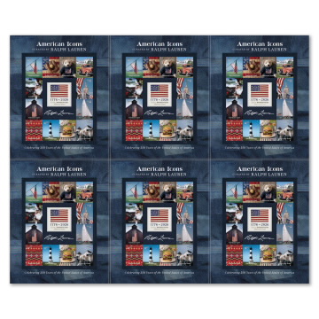 American Icons Press Sheets with Die-Cuts