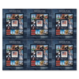 American Icons Press Sheets with Die-Cuts
