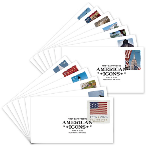 American Icons First Day Cover