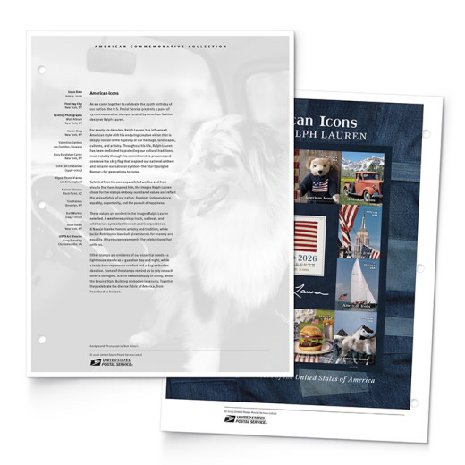 American Icons American Commemorative Collection Page