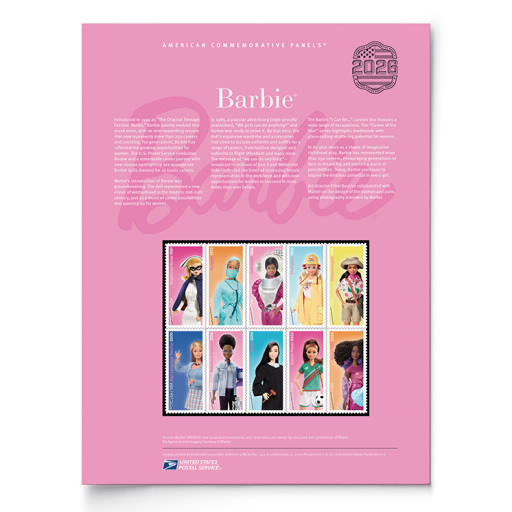 Barbie American Commemorative Panel