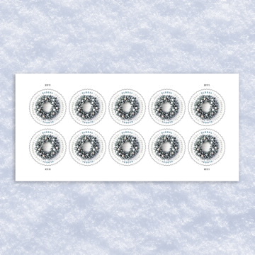 Global: Winter Wreath Stamps
