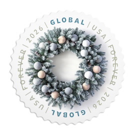 Global: Winter Wreath Stamps