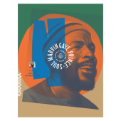 Marvin Gaye Screen-Printed Poster image
