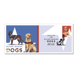 Military Working Dogs Dutch Shepherd and Labrador Retriever Cachet