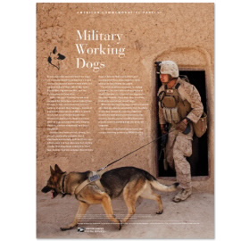 Military Working Dogs American Commemorative Panel