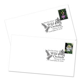 Wild Orchids First Day Cover from Book of 20