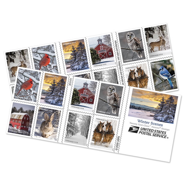 Winter Scenes Stamp | USPS.com