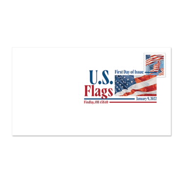 U.S. Flags 2022 Digital Color Postmark (Book of 20)