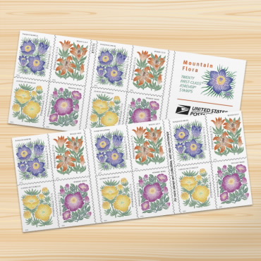 Mountain Flora Stamps