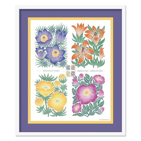 Mountain Flora Framed Stamps Multiple Designs