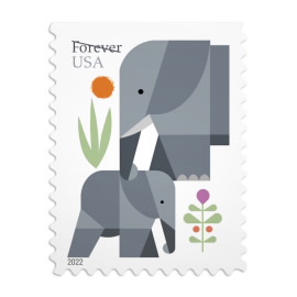 Elephants Stamps