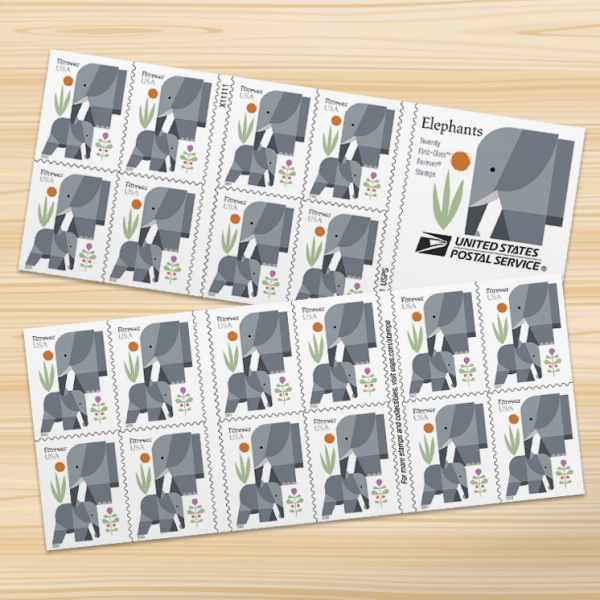 Elephants Stamps