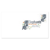 Elephants Digital Color Postmark image