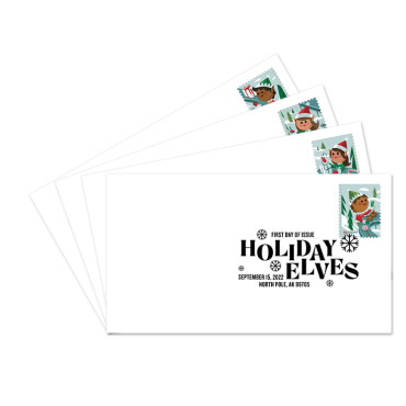 Holiday Elves First Day Cover