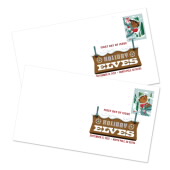 Holiday Elves Digital Color Postmark image