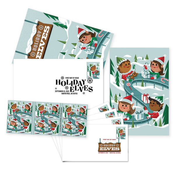 Holiday Elves Stamp Ceremony Memento