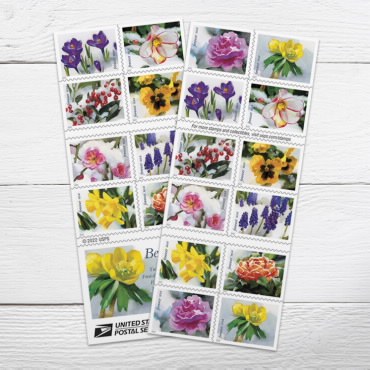 Postal Service Issues Nonprofit Butterfly Garden Flower Stamps